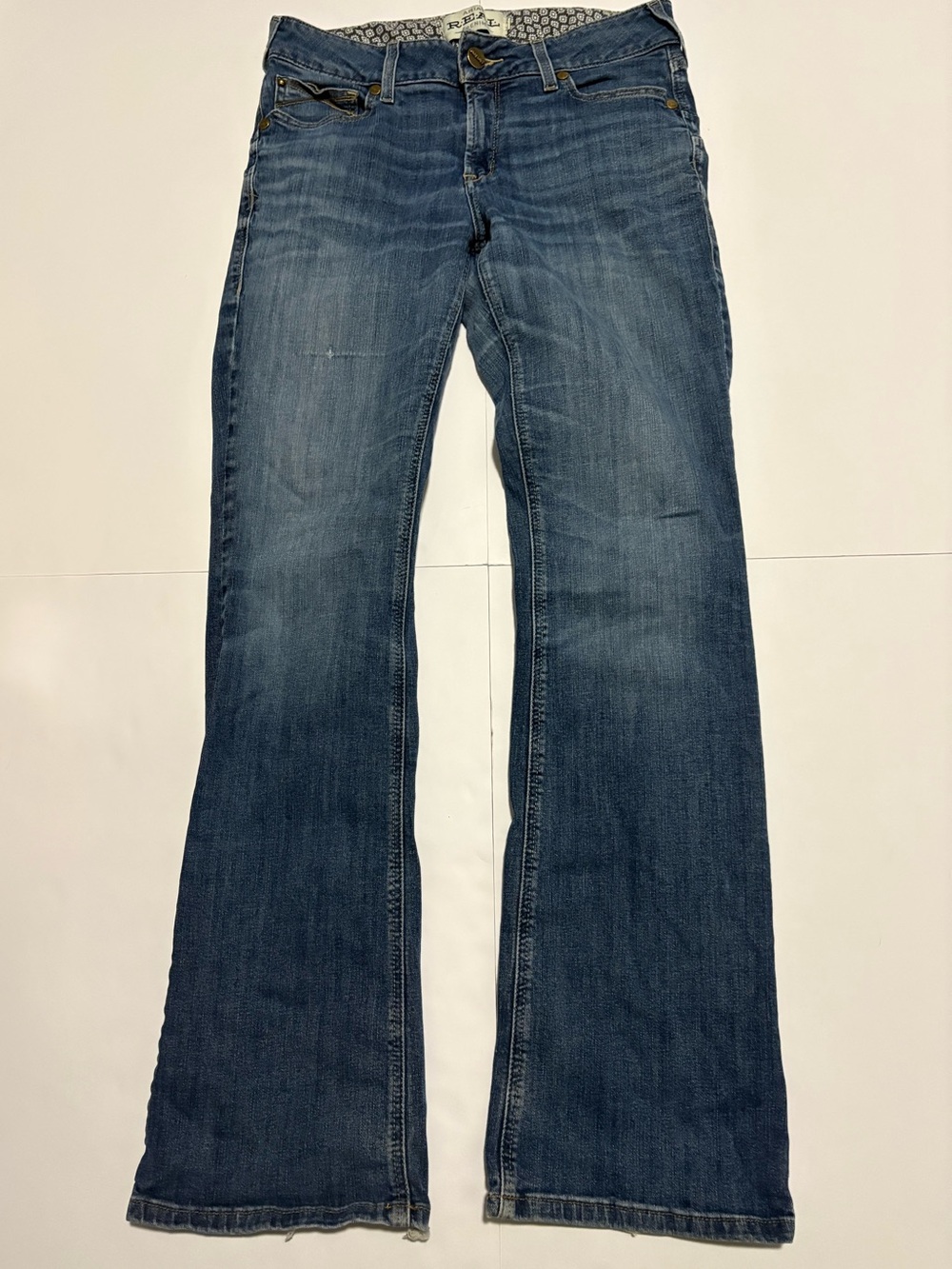Ariat R.E.A.L. Denim Women’s 31L Medium Wash Bootcut Western Jeans